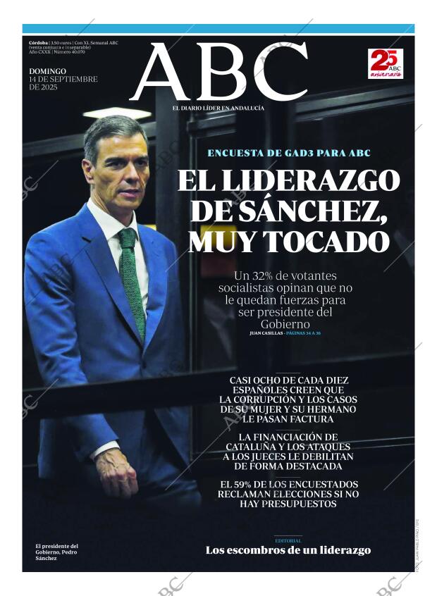 ABC CORDOBA 14-09-2025 página 1
