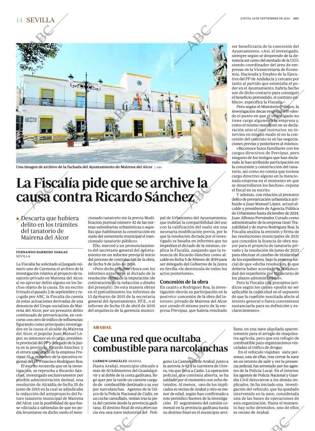 ABC SEVILLA 18-09-2025 página 14
