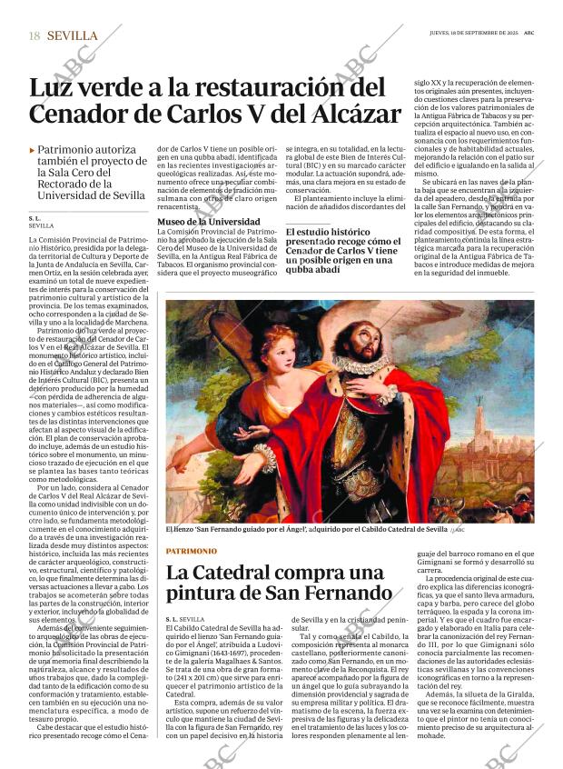 ABC SEVILLA 18-09-2025 página 18