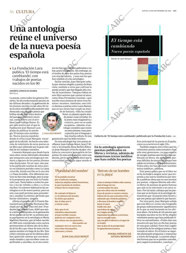 ABC SEVILLA 18-09-2025 página 56