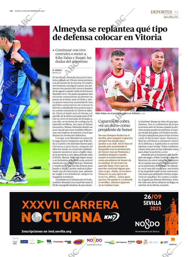 ABC SEVILLA 18-09-2025 página 61