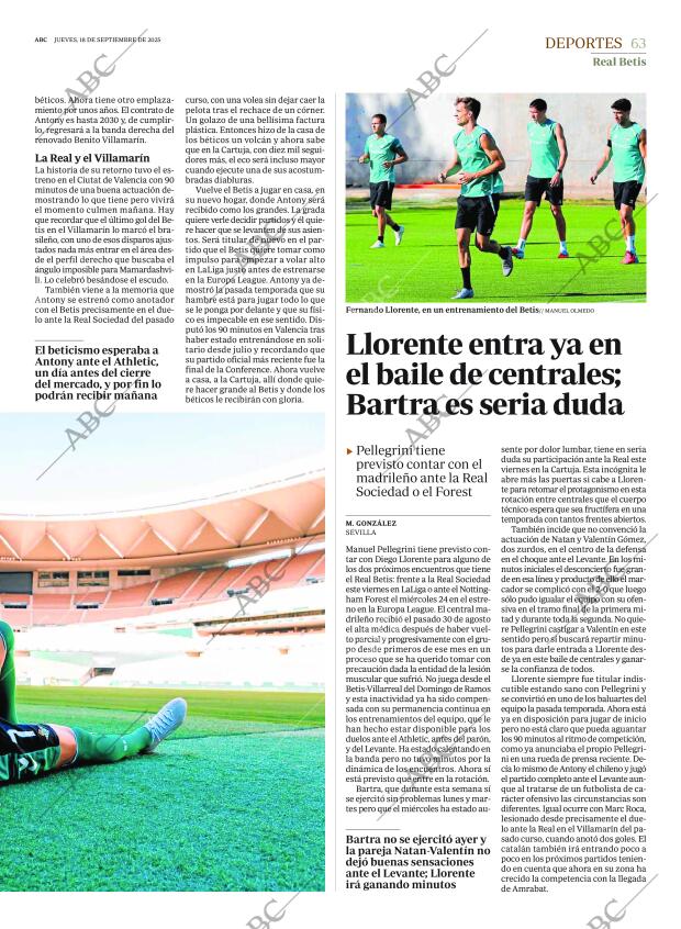 ABC SEVILLA 18-09-2025 página 63