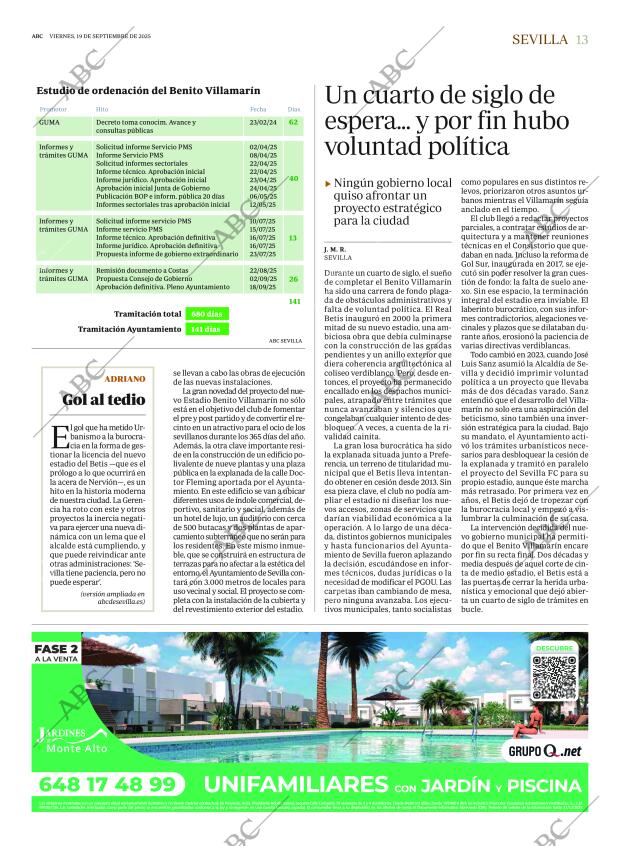 ABC SEVILLA 19-09-2025 página 13
