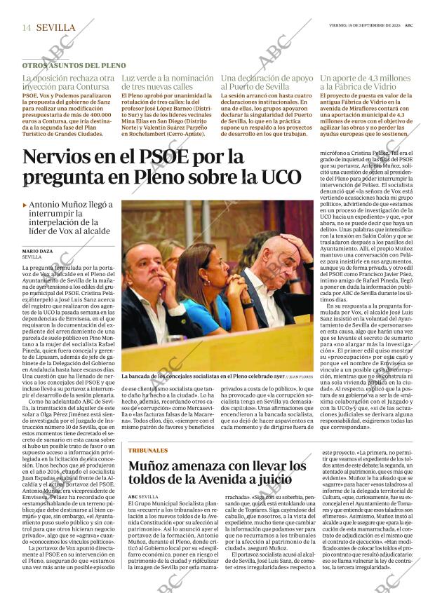 ABC SEVILLA 19-09-2025 página 14