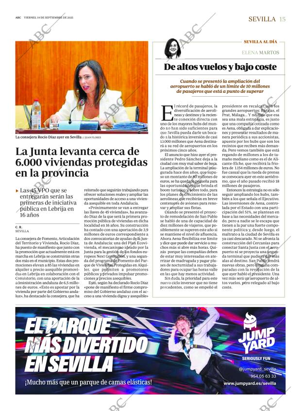 ABC SEVILLA 19-09-2025 página 15