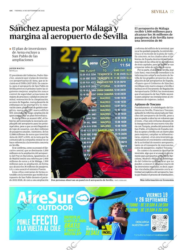 ABC SEVILLA 19-09-2025 página 17