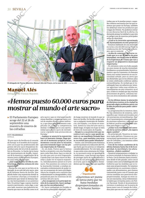 ABC SEVILLA 19-09-2025 página 20
