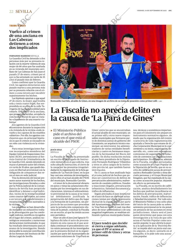 ABC SEVILLA 19-09-2025 página 22