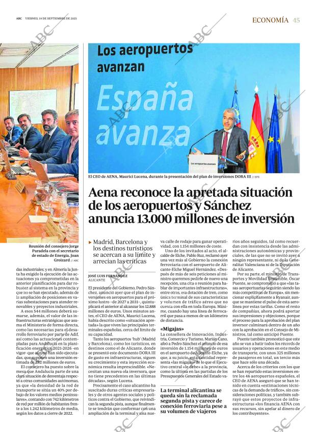 ABC SEVILLA 19-09-2025 página 45