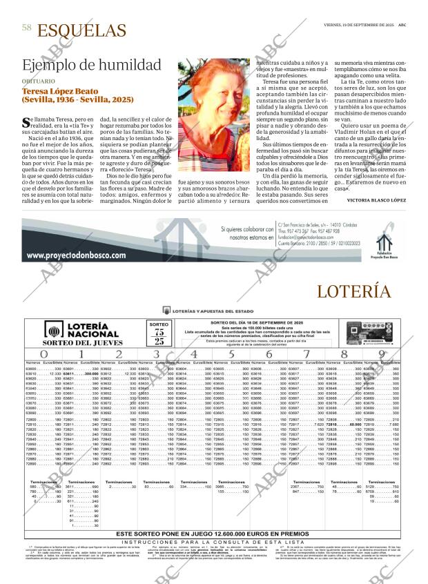 ABC SEVILLA 19-09-2025 página 58