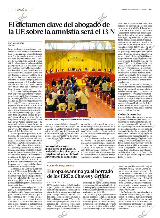 ABC MADRID 20-09-2025 página 18