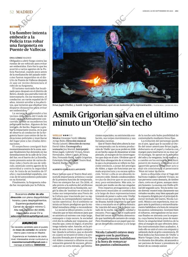 ABC MADRID 20-09-2025 página 52