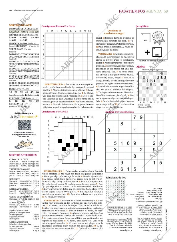 ABC MADRID 20-09-2025 página 59