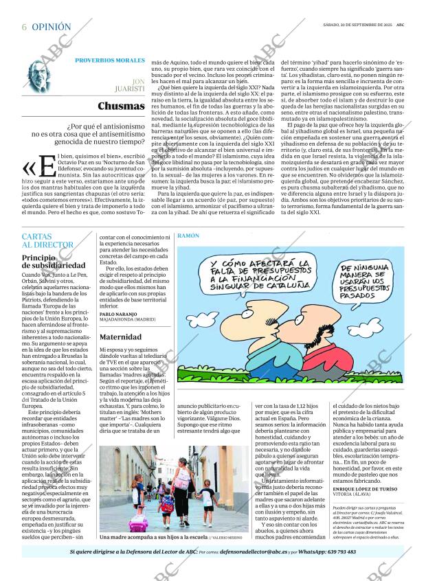 ABC MADRID 20-09-2025 página 6