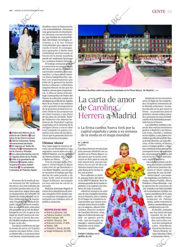 ABC MADRID 20-09-2025 página 65