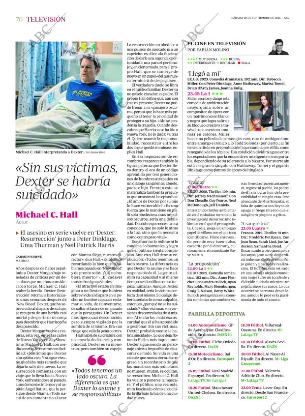 ABC MADRID 20-09-2025 página 70