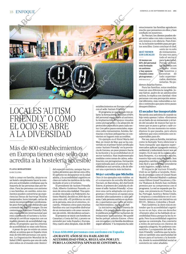 ABC MADRID 21-09-2025 página 18