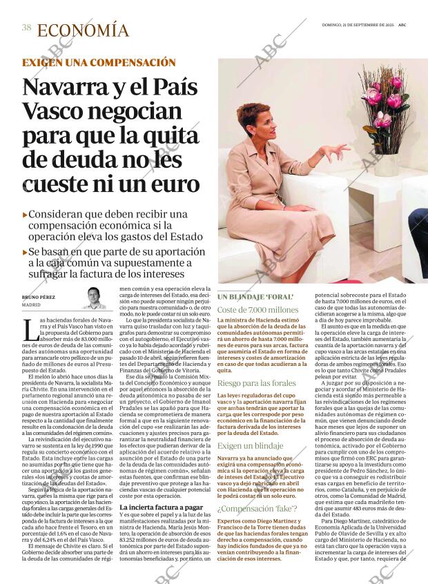 ABC MADRID 21-09-2025 página 38