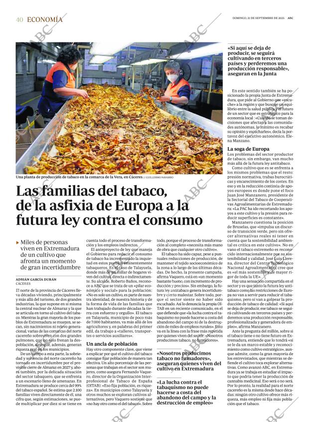 ABC MADRID 21-09-2025 página 40