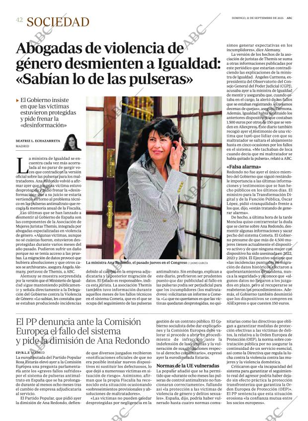 ABC MADRID 21-09-2025 página 42