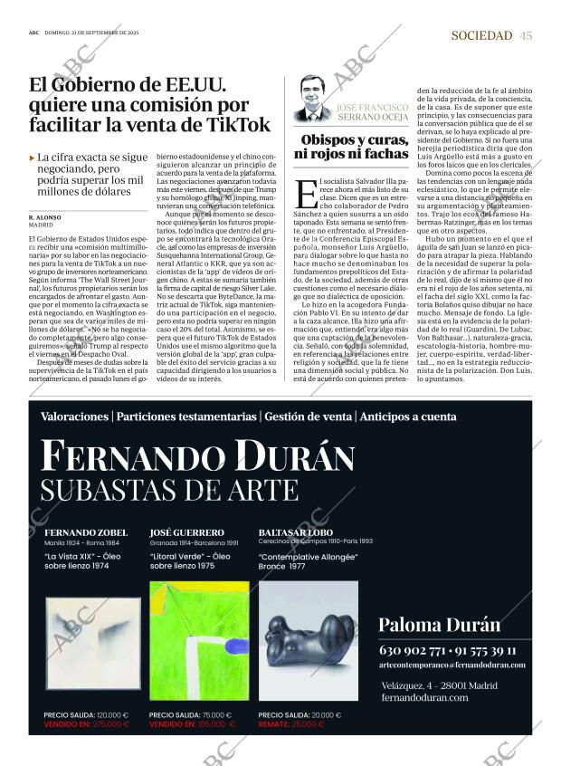 ABC MADRID 21-09-2025 página 45