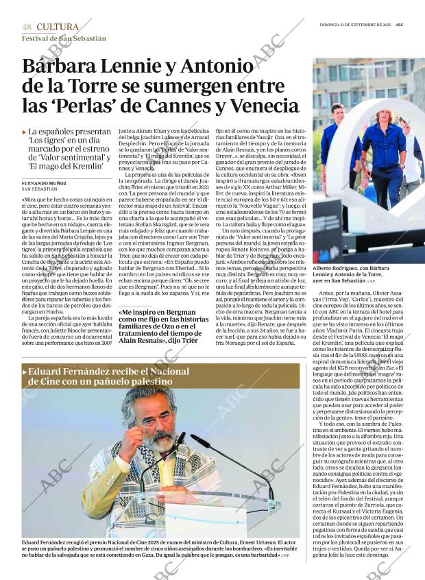 ABC MADRID 21-09-2025 página 48