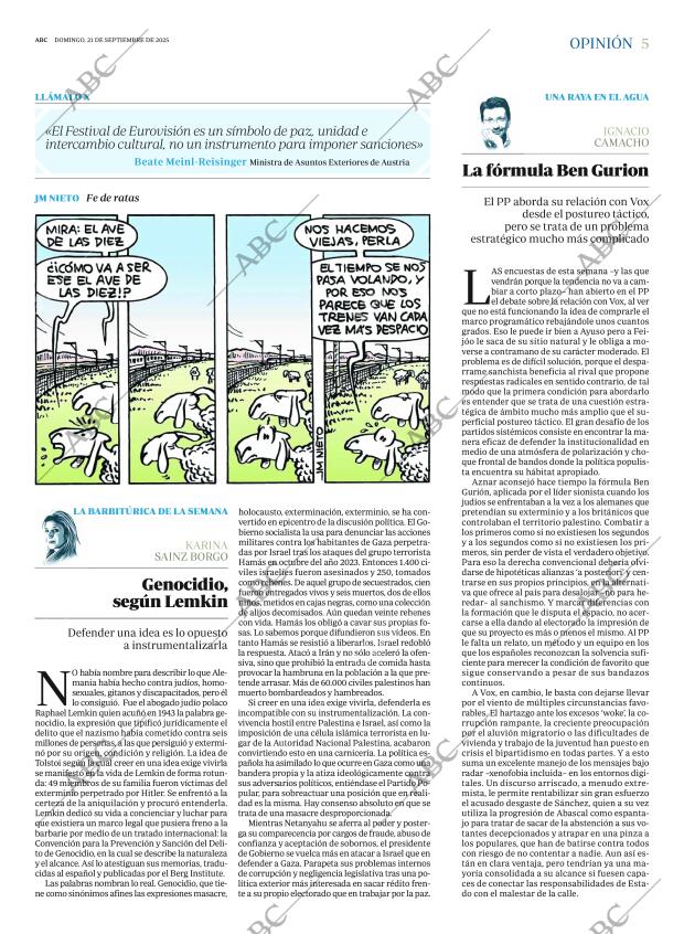 ABC MADRID 21-09-2025 página 5