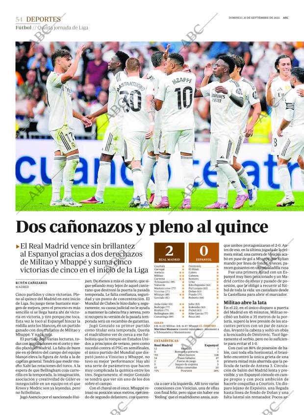 ABC MADRID 21-09-2025 página 54