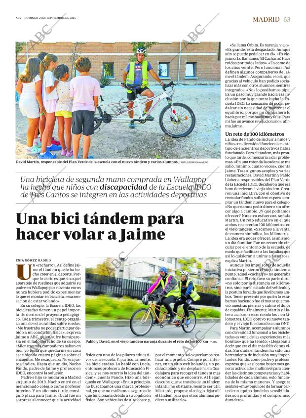 ABC MADRID 21-09-2025 página 63