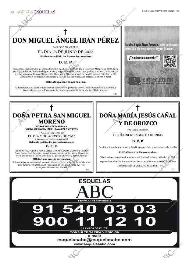 ABC MADRID 21-09-2025 página 68