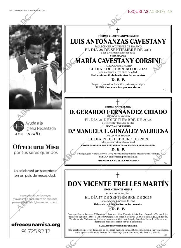 ABC MADRID 21-09-2025 página 69