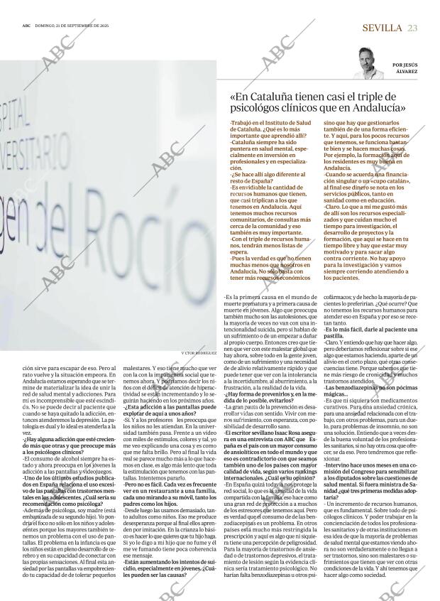 ABC SEVILLA 21-09-2025 página 23