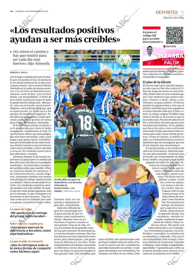 ABC SEVILLA 21-09-2025 página 71
