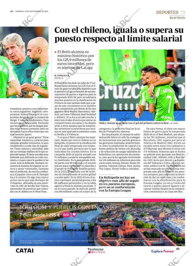 ABC SEVILLA 21-09-2025 página 73