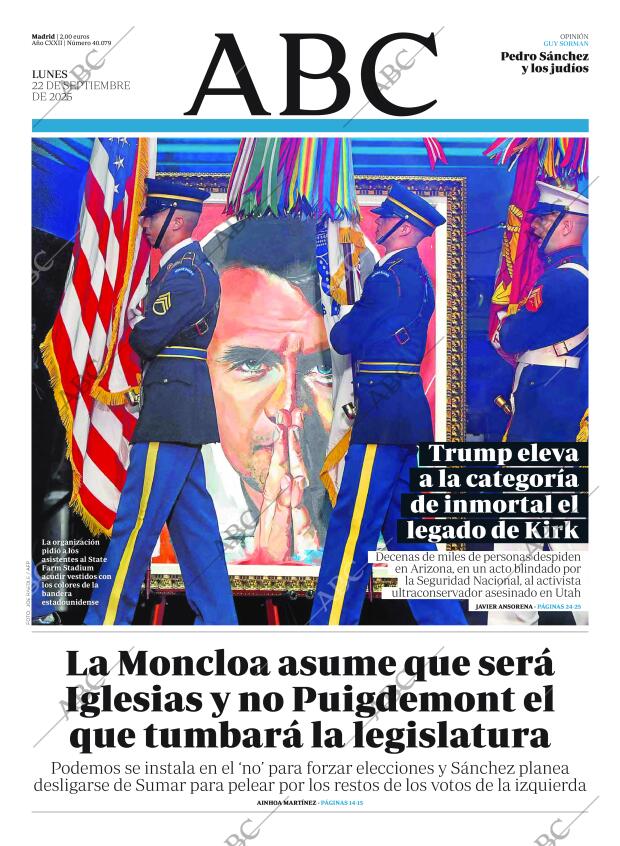 ABC MADRID 22-09-2025 página 1