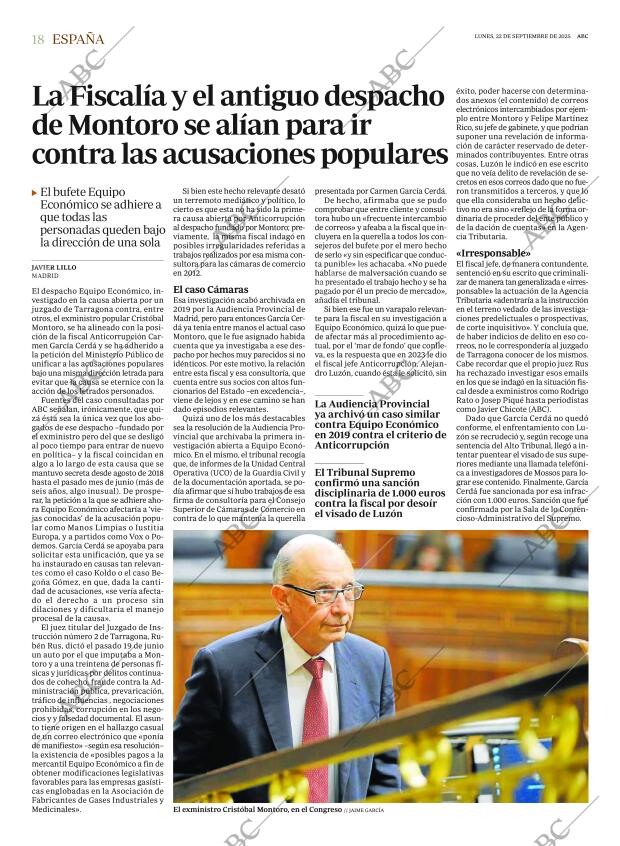 ABC MADRID 22-09-2025 página 18