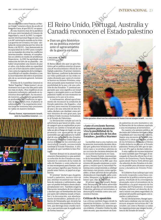 ABC MADRID 22-09-2025 página 23
