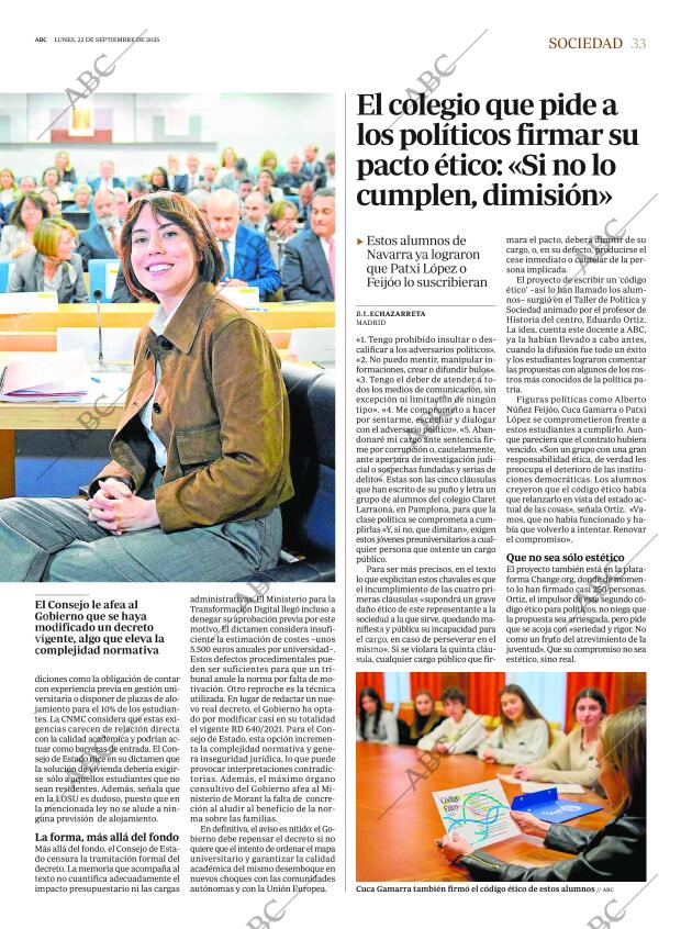 ABC MADRID 22-09-2025 página 33