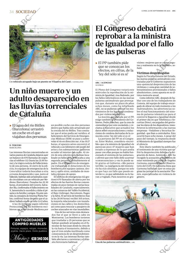 ABC MADRID 22-09-2025 página 34
