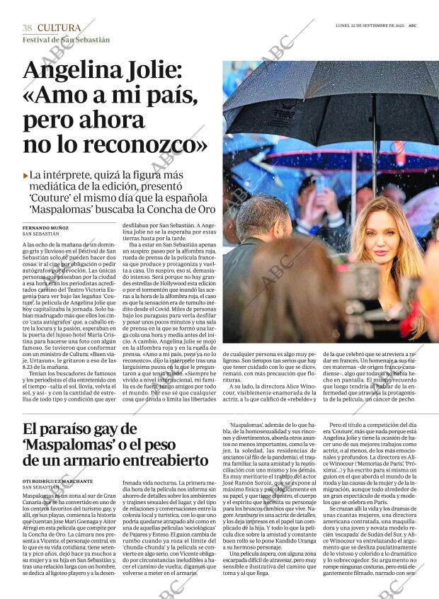 ABC MADRID 22-09-2025 página 38