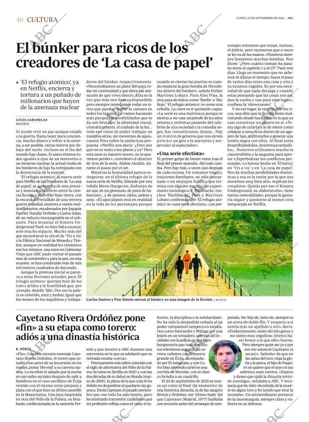 ABC MADRID 22-09-2025 página 40