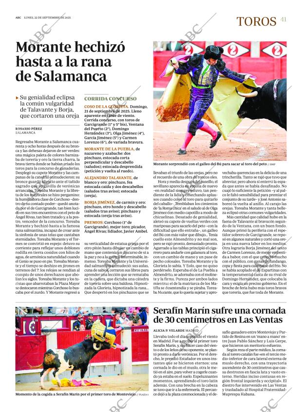 ABC MADRID 22-09-2025 página 41