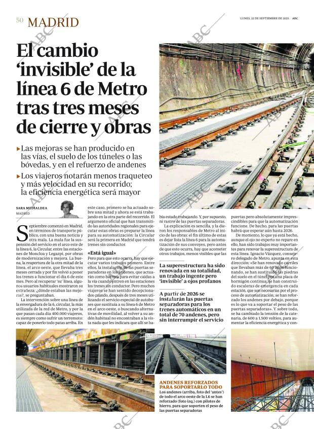 ABC MADRID 22-09-2025 página 50
