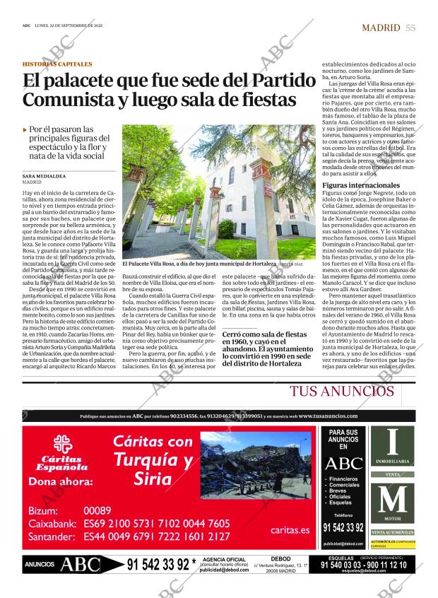 ABC MADRID 22-09-2025 página 55