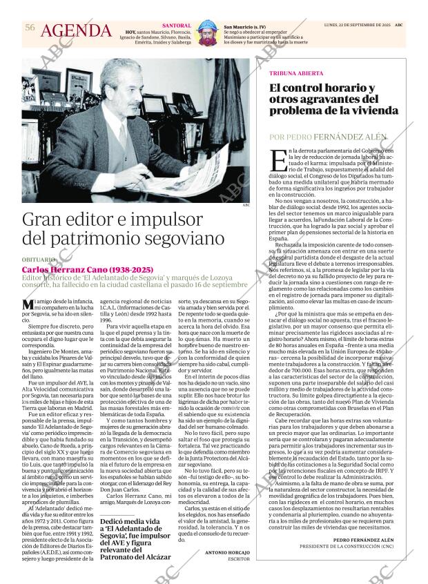 ABC MADRID 22-09-2025 página 56