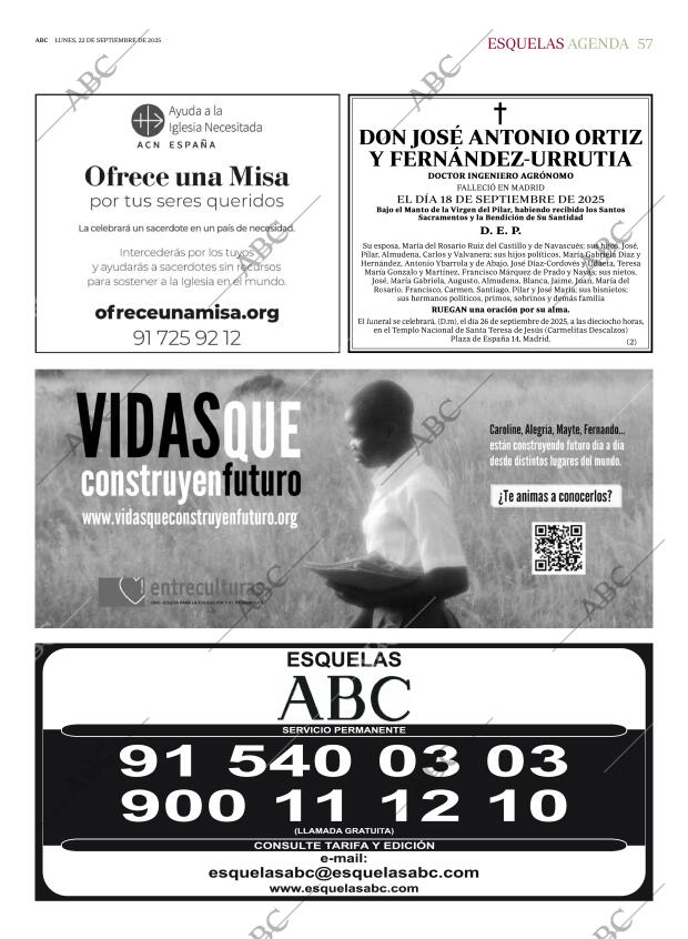 ABC MADRID 22-09-2025 página 57