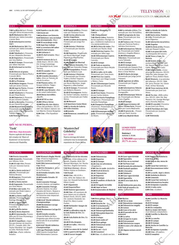 ABC MADRID 22-09-2025 página 63