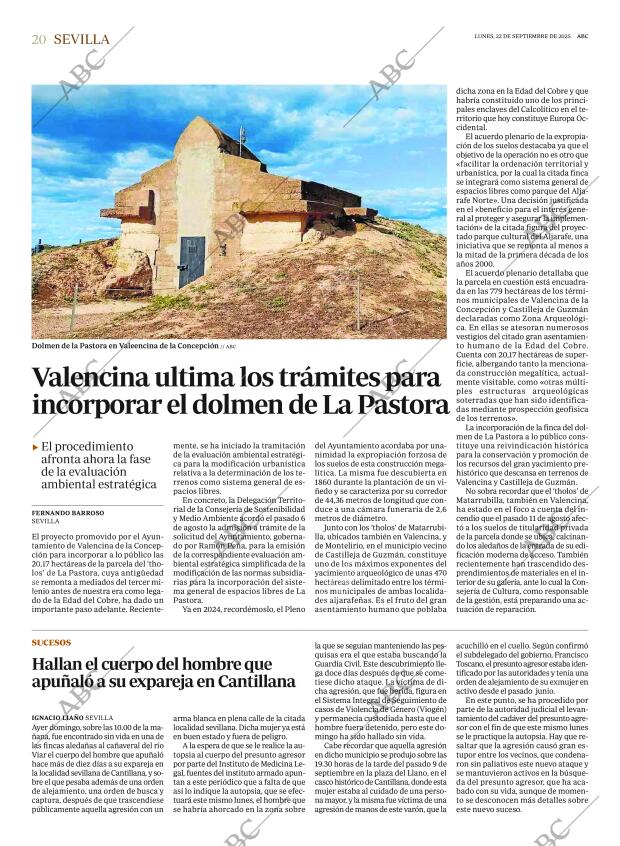 ABC SEVILLA 22-09-2025 página 20