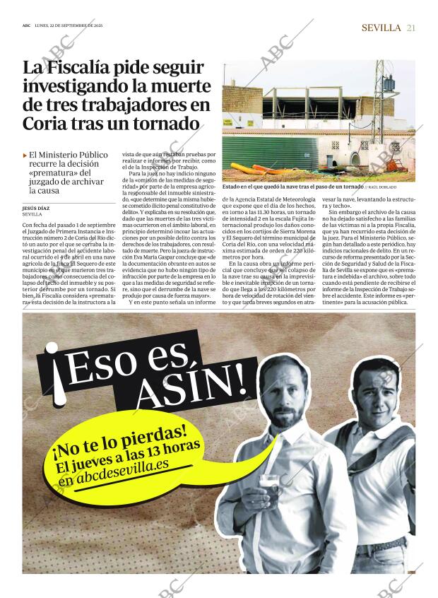 ABC SEVILLA 22-09-2025 página 21