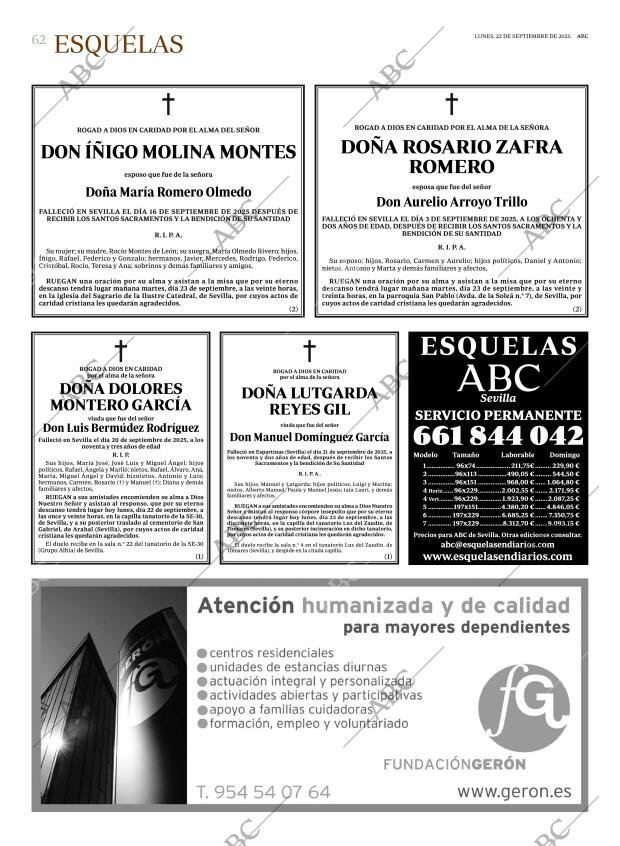 ABC SEVILLA 22-09-2025 página 62